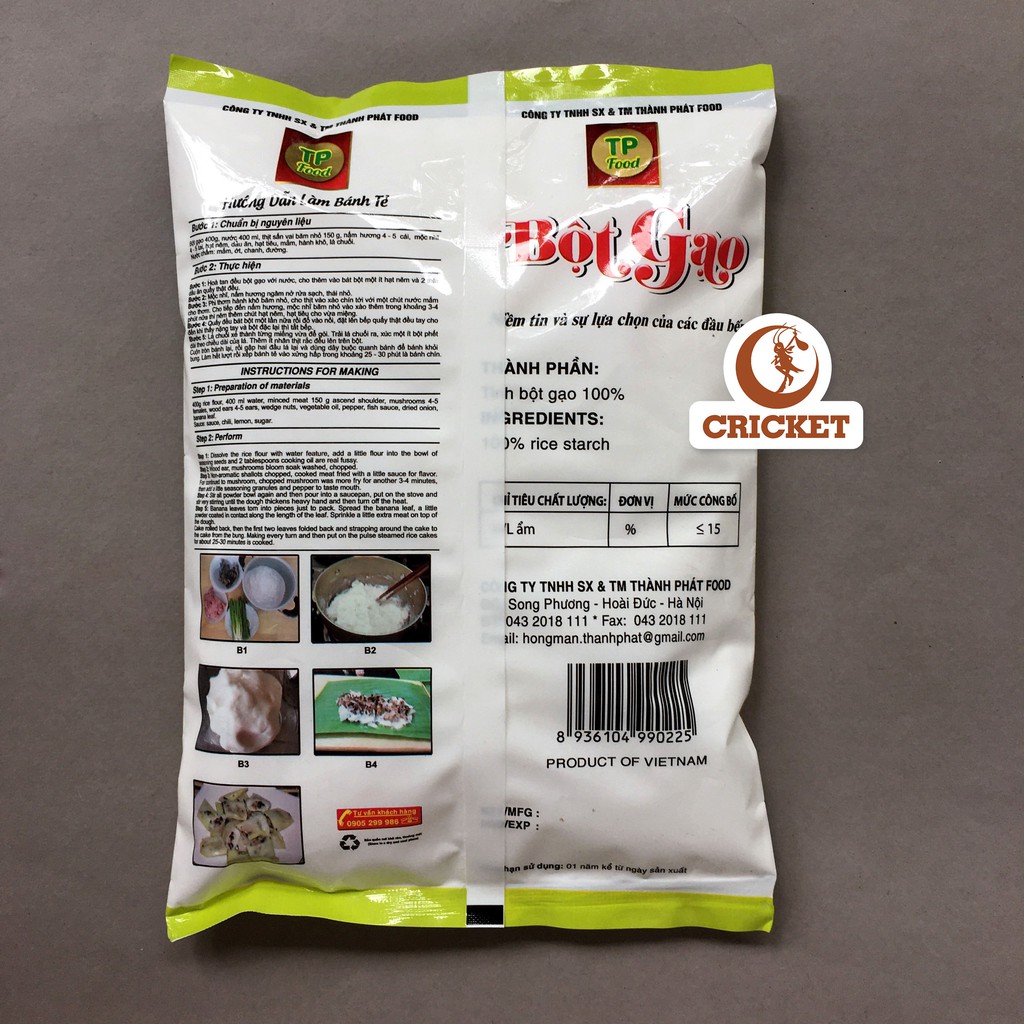 Bột Thực Phẩm - Bột Gạo Thành Phát Food 400g