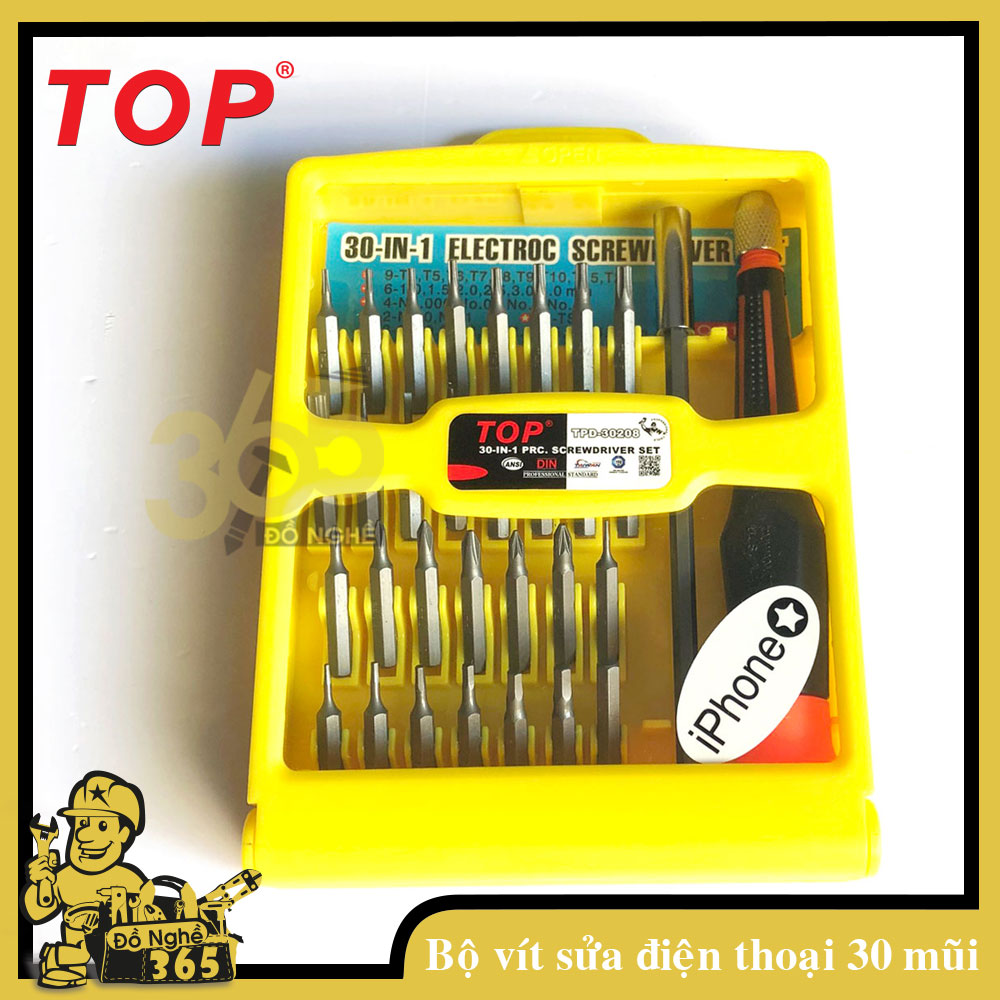 Bộ tua vít sửa Điện Thoại 30 mũi TOP