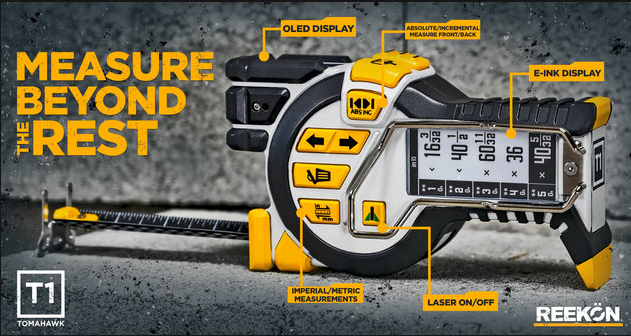 REEKON T1 Tomahawk high-precision digital tape measure dual-display ...