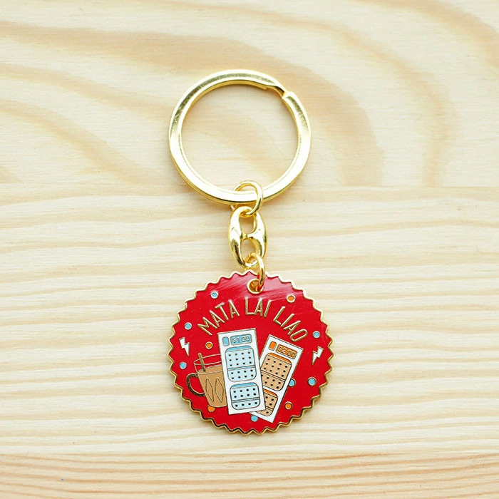 Singapore Souvenir Kopitiam Keychains Kopitiam (4 designs) Lazada