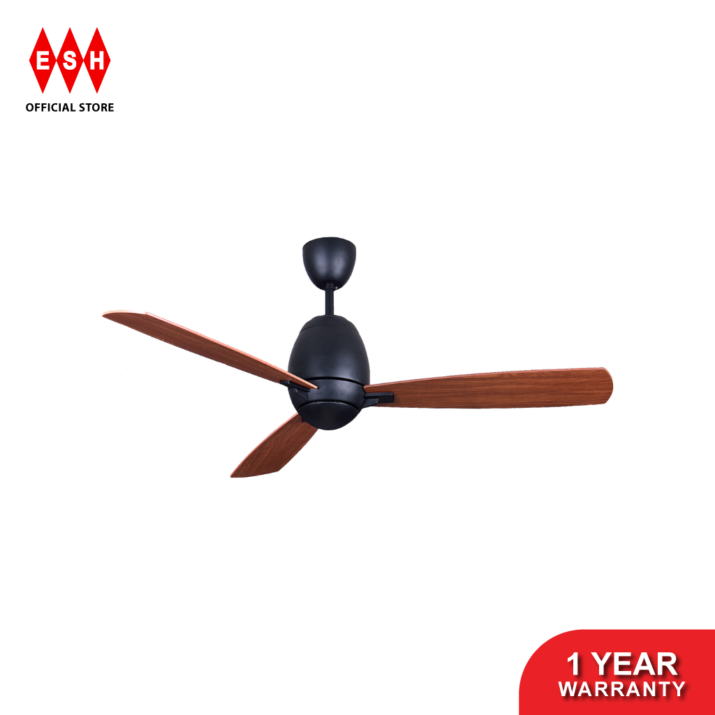 NSB OMEGA (BK/Mahogany) 52 Inch AC Motor with Remote Control Ceiling