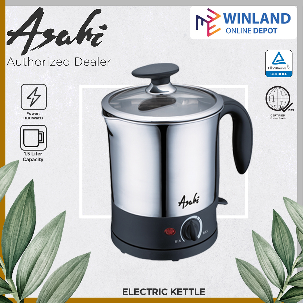 ASAHI by Winland 1.5L Cordless MultiCooker Electric Kettle EK151