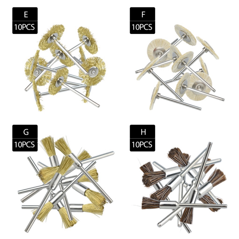 Bộ 10 Đầu Bàn Chải Đánh Bóng Răng 2.35mm
