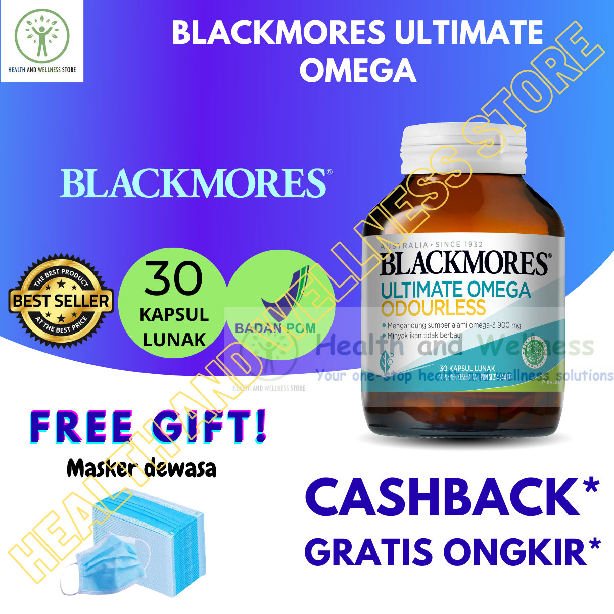 Omega Daily Manfaat Blackmores Fish Oil Blackmores Odourless Fish