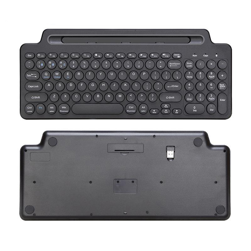 2.4G Bàn phím tương thích Bluetooth không dây với số chuột màn hình cảm ứng khe cắm thẻ Bàn phím số cho IOS/Android Máy tính để bàn laptop cho TV Box