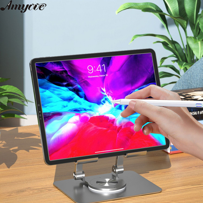 2028 Laptop Stand Aluminum Alloy Computer Riser Adjustable Foldable Laptops Elevator PC Cooling Mount For 4.7-12 Inch Laptop Tablet Phones
