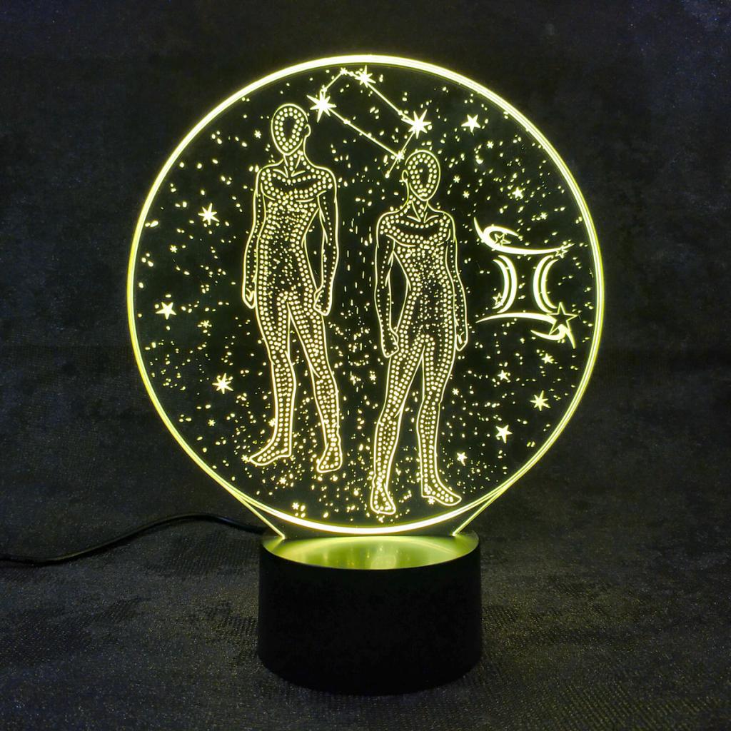 Đèn ngủ 3d trang trí 12 cung hoàng đạo - zodiac