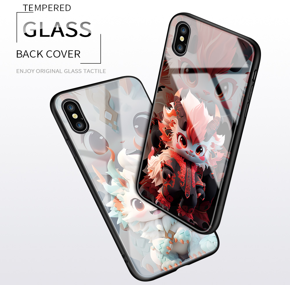 Phone Casing For Huawei Nova 3 Nova 3E Nova 3i Nova 4 Cartoon 12 Symbolic Animals Dragon Pattern Soft Shell Shockproof Enclosure Smooth Tempered Glass Mobile Phone Case