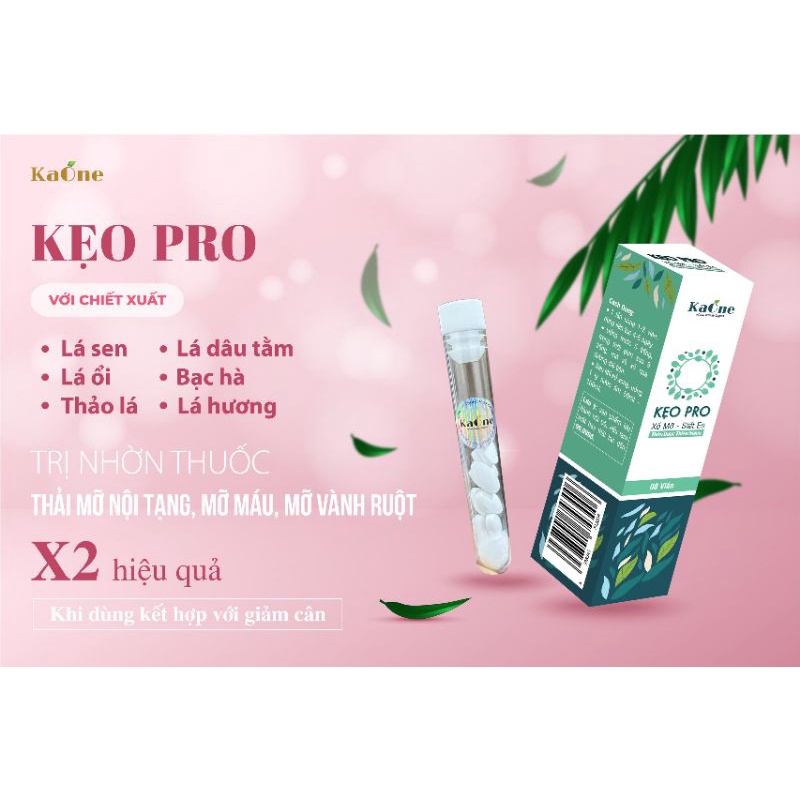 Kẹo PRO xổ mỡ,siết eo - KAONE HỘP 8 VIÊN