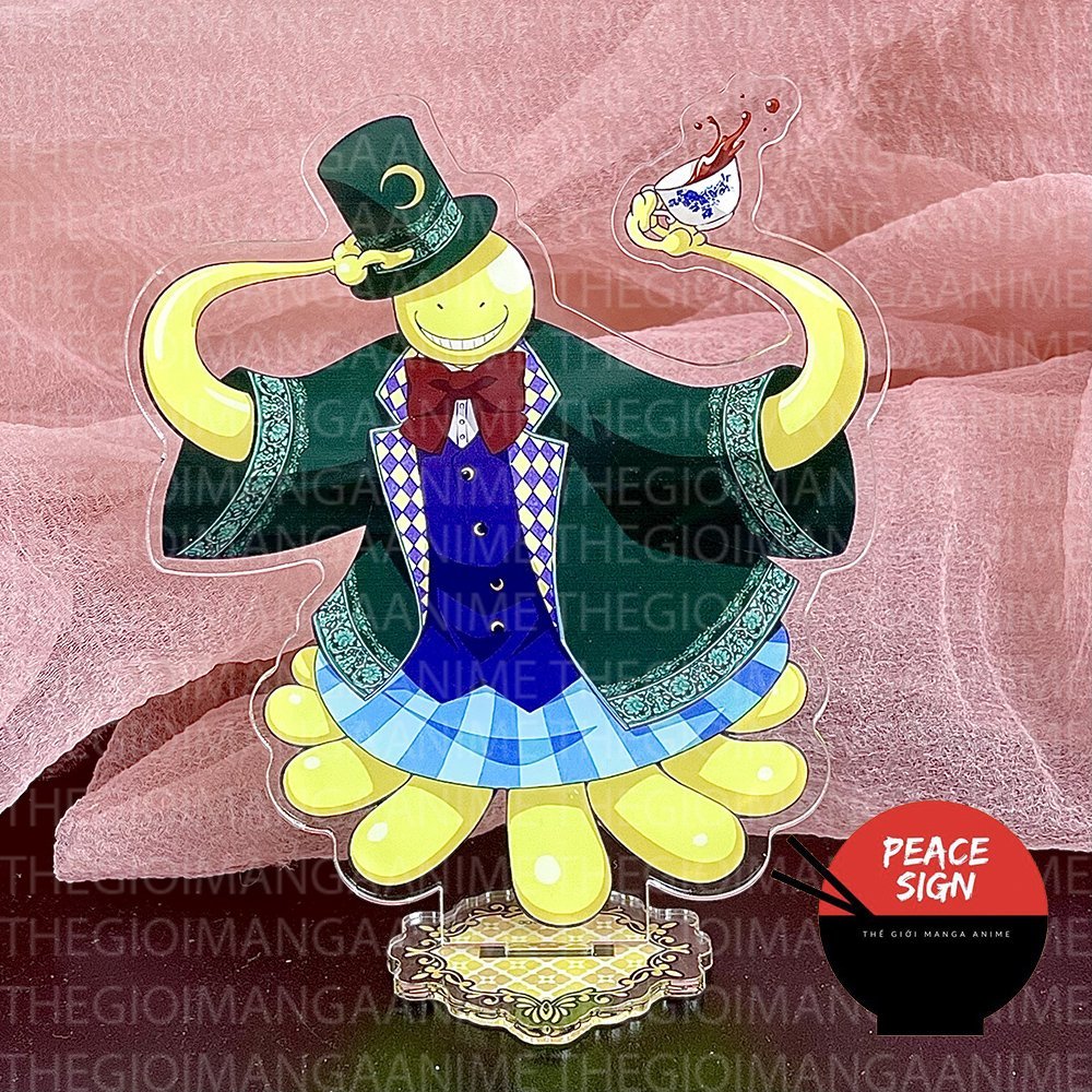 Mô hình standee lớp học ám sát ver alice xứ sở thầƞ tiên assassination classroom anime chibi tượng mica trong acrylic
