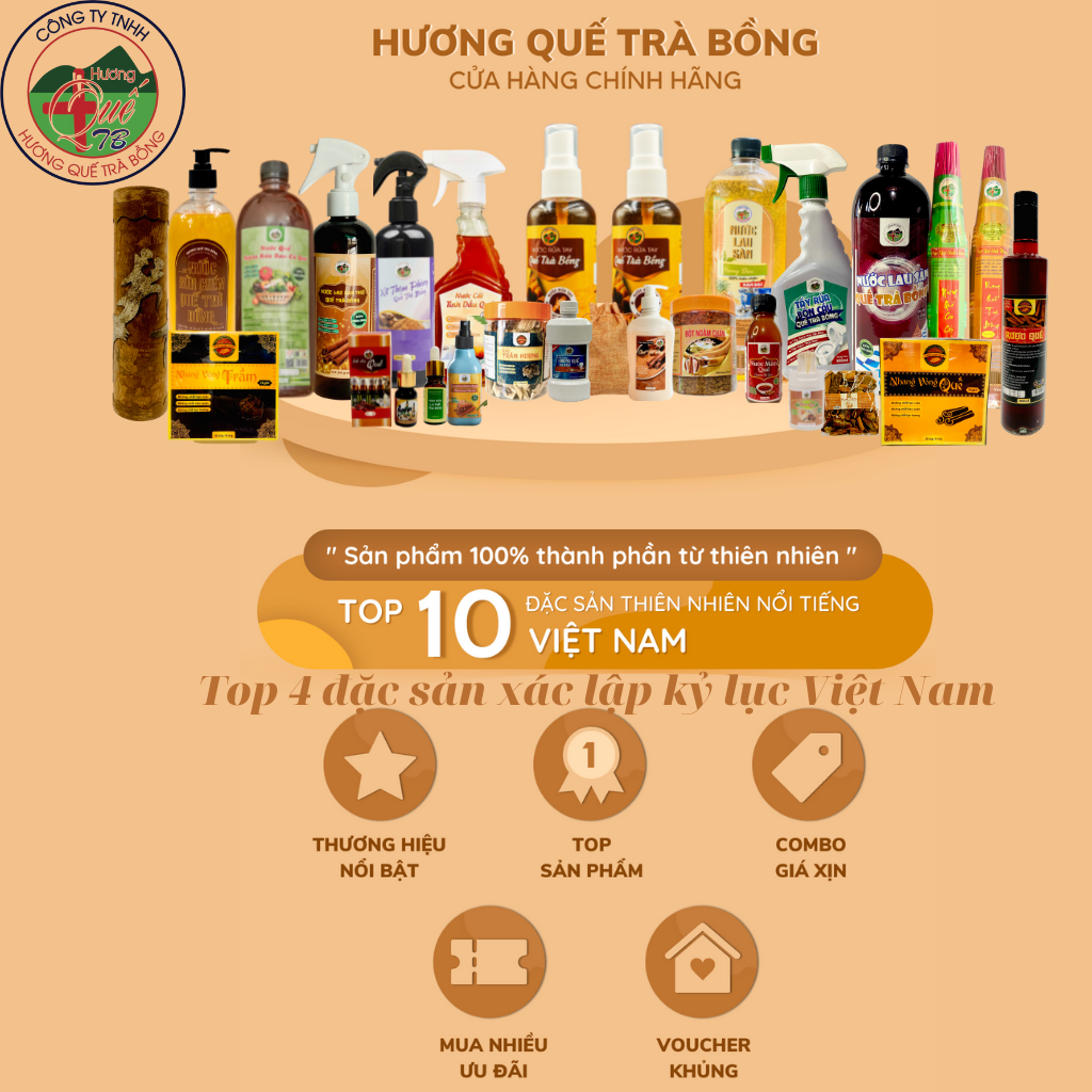 Nước Rửa Chén Hương Quế Trà Bồng 1 Lít