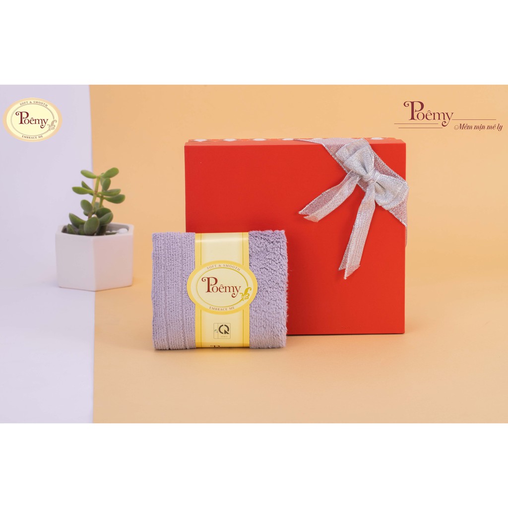 Combo 4 khăn mặt người lớn Poêmy (KT 29x45 )