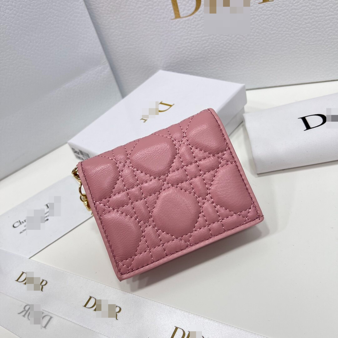 （High end bags）2023D new women's wallet leather short wallet zero wallet Box packaging