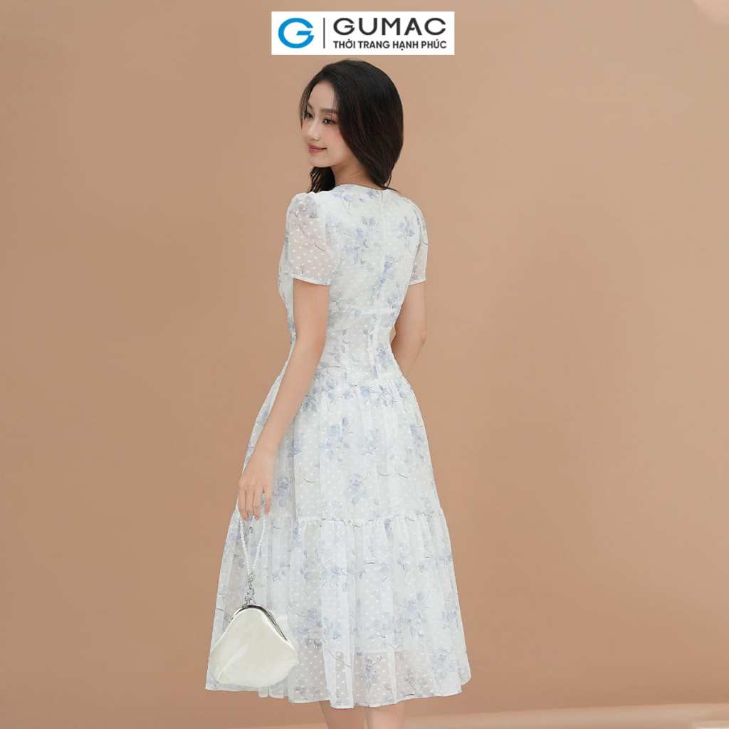 [8.7 - 9.7 |Voucher 8-12%] Đầm xòe rã tầng thời trang GUMAC DE05022