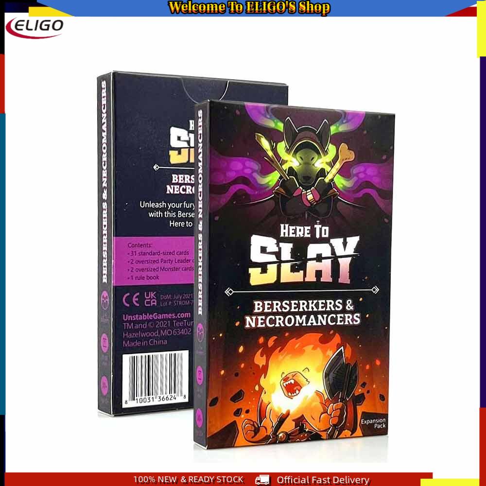 Here To Slay Berserkers & Necromancers Expansion Pack Card Game Brand New Sealed