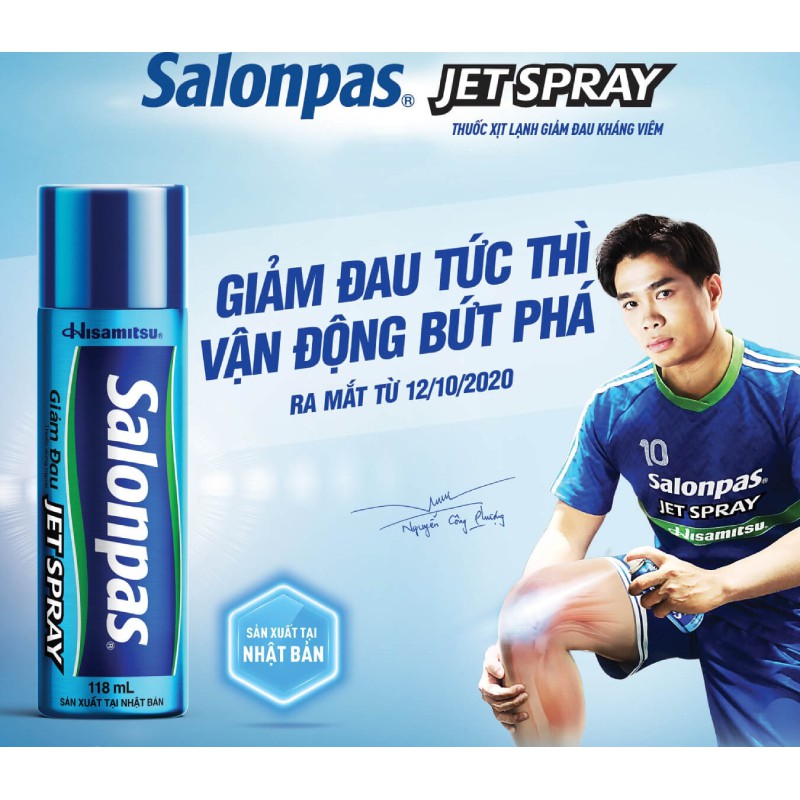 CHAI XỊT SALONPAS GIẢM ĐAU NHANH