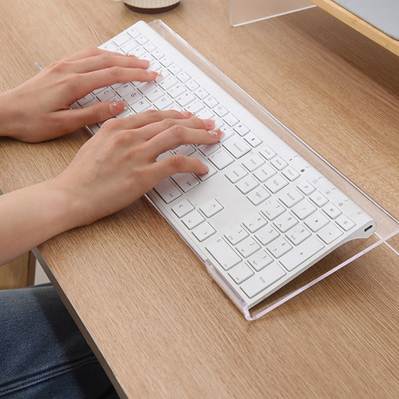 Keyboard Display Stand Laptop Stanf Keyboard Riser Notebook Computer Keyboard Feet Acrylic Adjustable Tilting Keyboard Lifter@#LINGLE. 