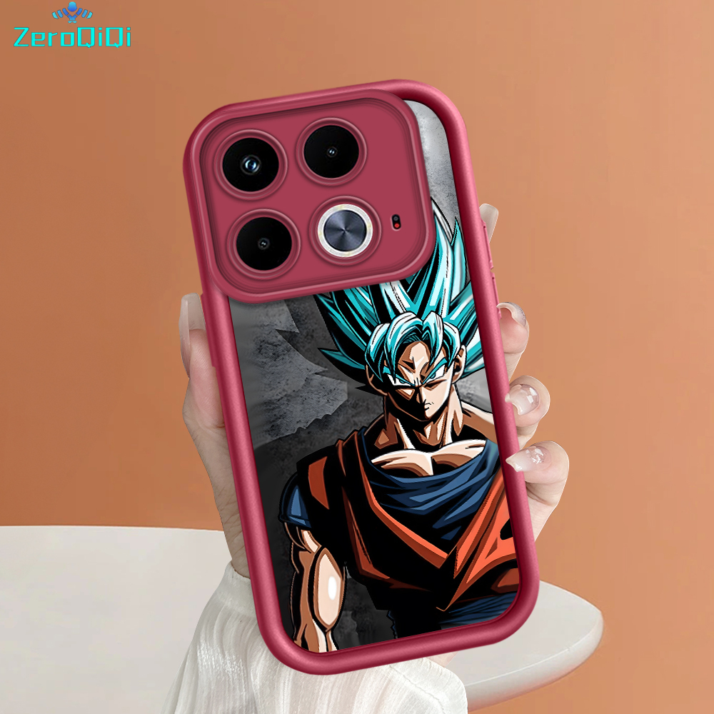 ZeroQiQi for Infinix Note 40 Back Cover Anime Dragon Ball Soft Rubber Ladder Camera Protection Phone Case. 