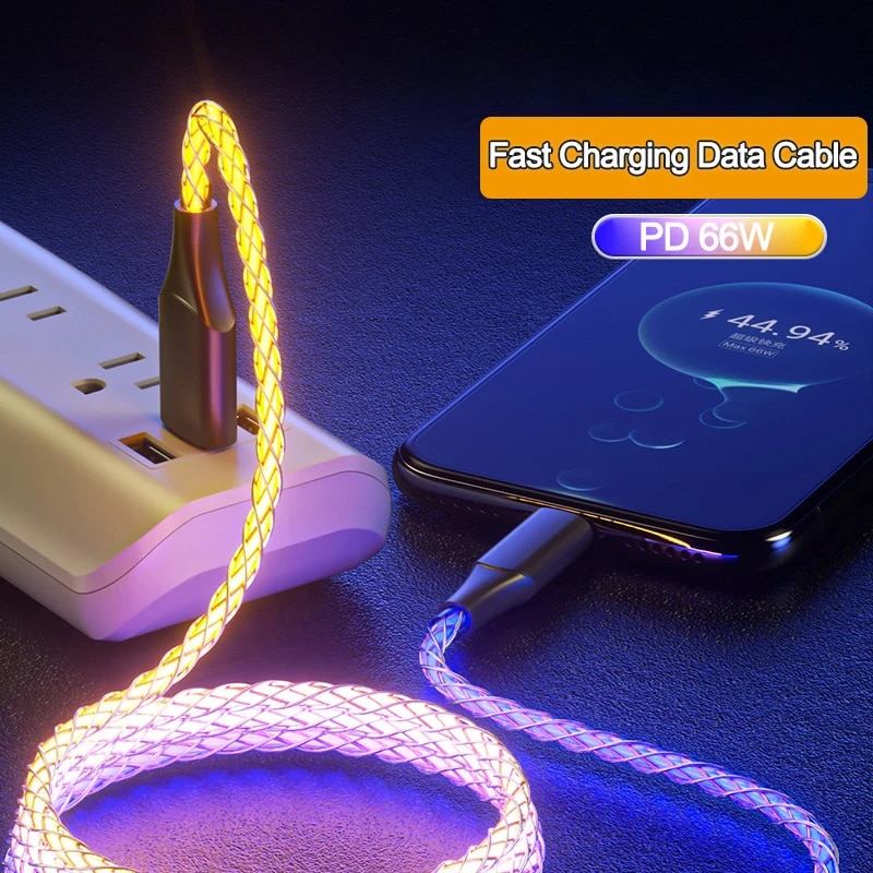NEW%2066W%206A%20RGB%20Lights%20Fast%20Charging%20USB%20Type%20C%20Cable%20For%20Xiaomi%20POCO%20Samsung%20Huawei%20Phone%20Accessories%20For%20iPhone%20Car%20USB%20Charge%20Cord%20-%20Image%205
