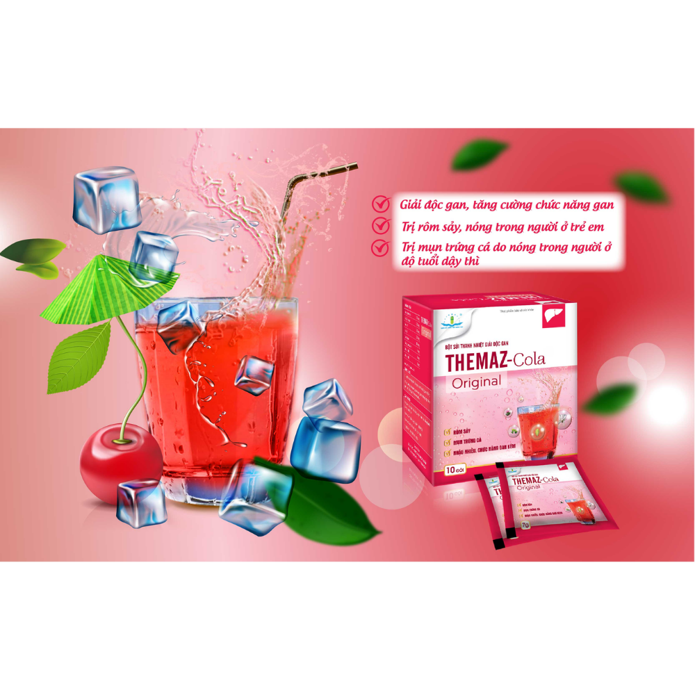 Bột sủi thanh nhiệt Themaz -Cola 20 gói