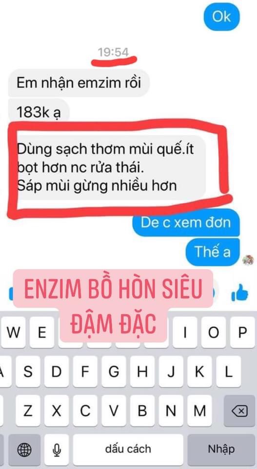 Nước rửa bát Enzyme Bồ hòn Huna'shome 500 ml
