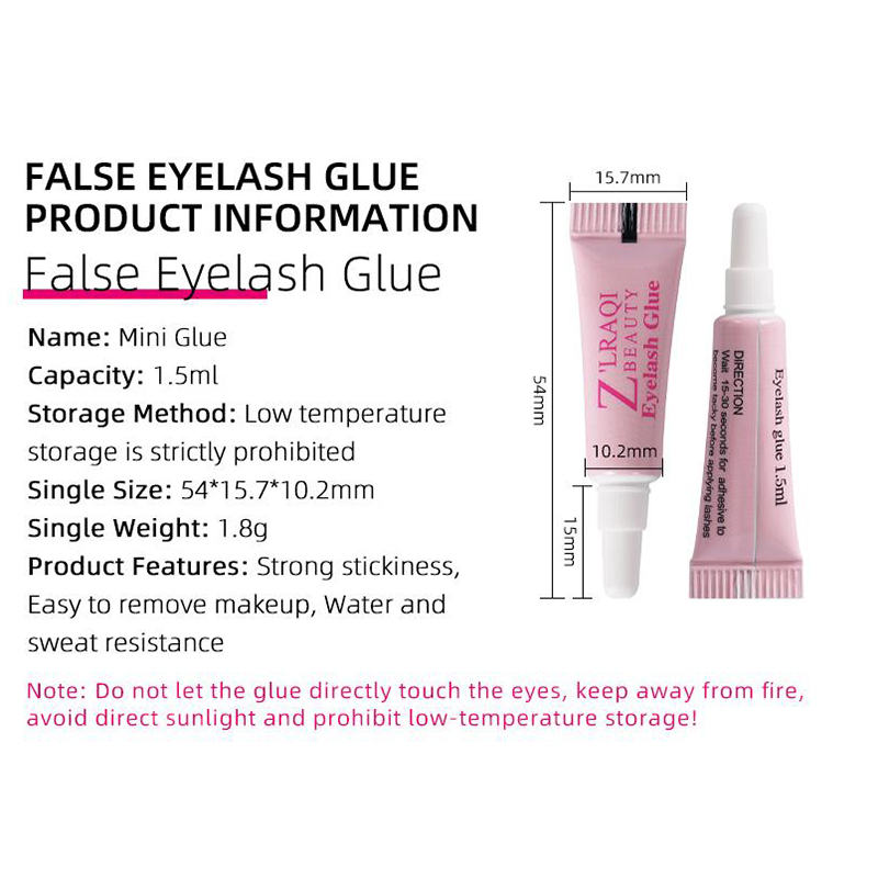 【ZNBY】Eyelash Keo Dán Lông Mi Giả Chống Nước Dụng Cụ Trang Điểm Chắc Chắn