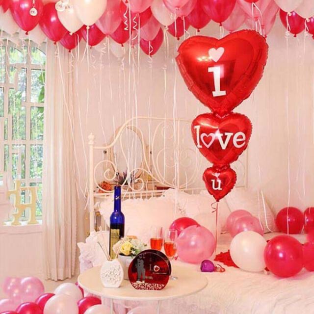 Bóng trái tim 3 tầng i love you