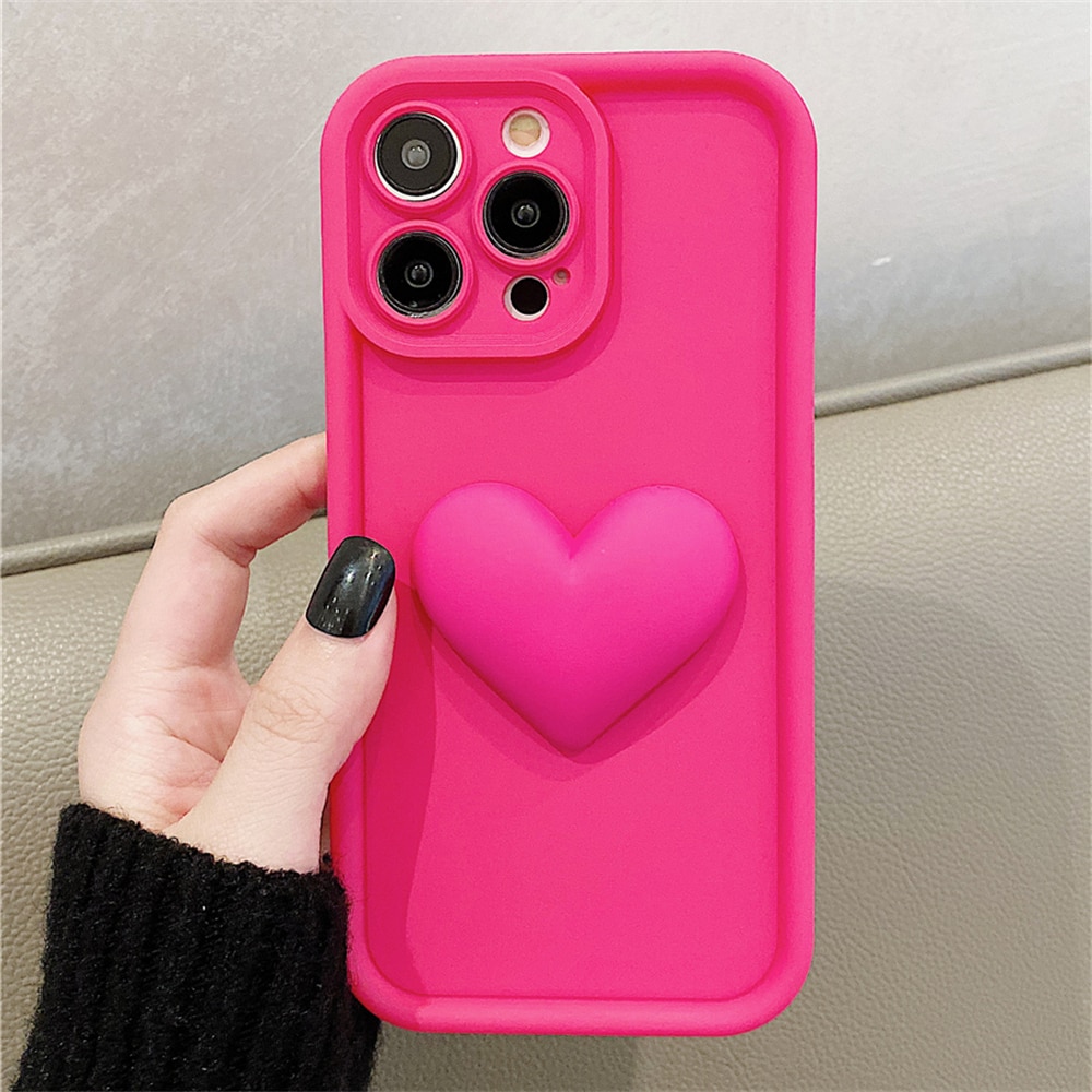 Fashions%20High%20Quality%20Korean%20Cute%203D%20Love%20Heart%20Lovely%20Hot%20Pink%20Girl%20Silicone%20Soft%20Case%20For%20iPhone%2015%2014%20Pro%20Max%2013%2012%2011%20XS%20XR%20Shockproof%20Back%20Cover%20-%20Image%209