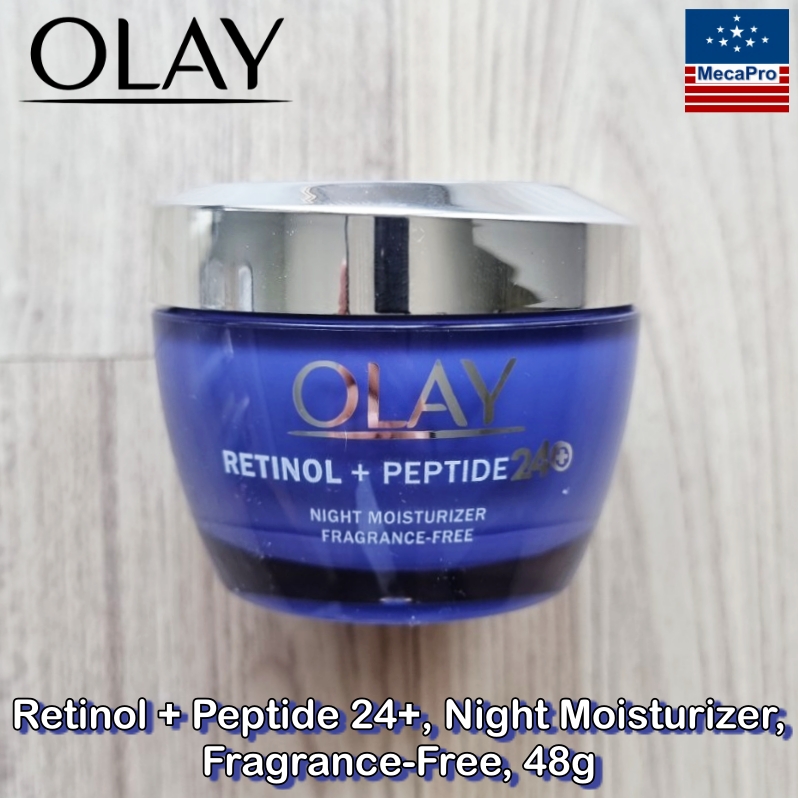 Olay® Retinol Peptide 24 Night Moisturizer Fragrance Free 48g โอเลย์ เรตินอล เปปไทด์ มอยส์