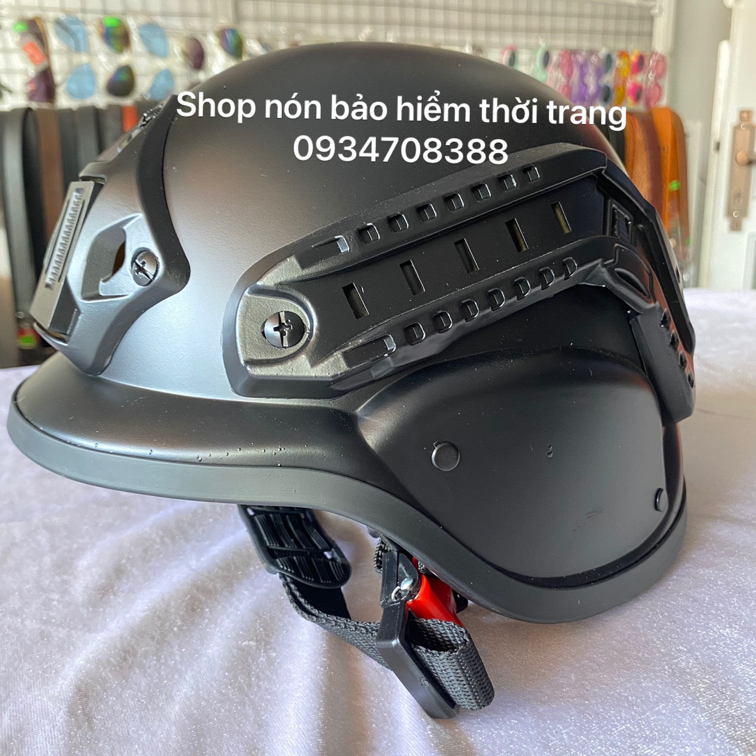 NÓN BẢO HIỂM LÍNH ĐỨC VÀNH