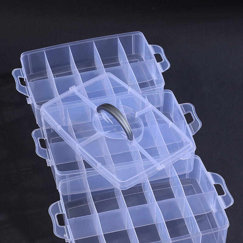 3%20Layer%20Stackable%20Clear%20Plastic%20Jewelry%20Beads%20Box%20Organizer%20Storage%20Case%20Container%20With%20Adjustable%20Dividers%2030%20Grids%E3%80%80Junna%20-%20Image%202