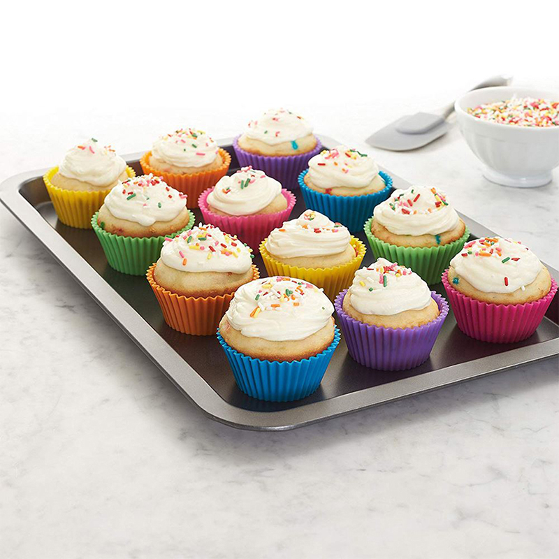 5Pcs%20Round%20Silicone%20Mold%20Cupcake%20Muffin%20Cup%20Baking%20Cookies%20Egg%20Tart%20Jelly%20Mold%20DIANGUI%20-%20Image%204