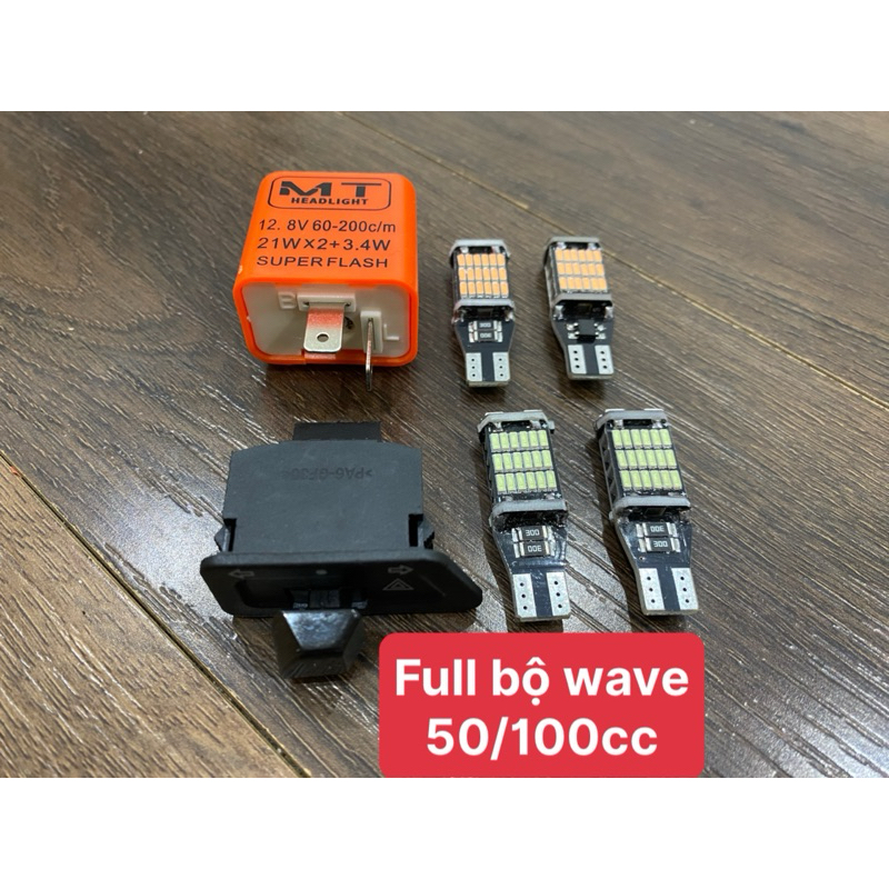 Combo Hazard Wave/Vision/Ab/ 4 Bóng T15 +Công tắc + Chớp Nhanh Xịn
