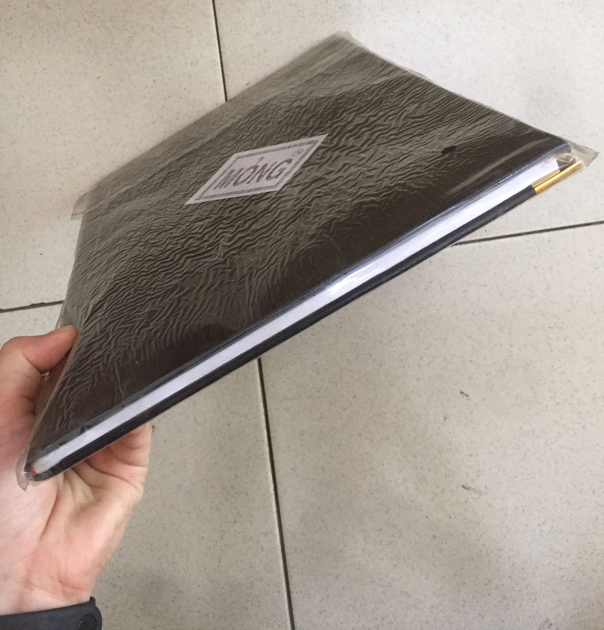 Sổ da đen A4 dày, mỏng