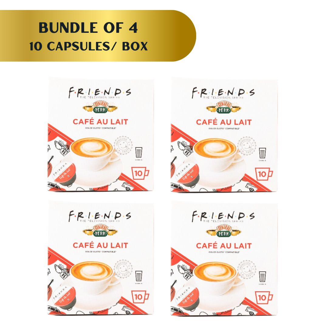 Bundle of 4) CAFFELUXE Dolce Gusto Compatible Coffee Capsules, 10 capsules  per pack.