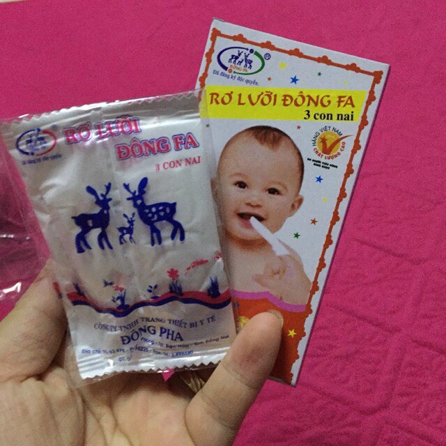 Rơ lưỡi đông pha- vệ sinh răng miệng cho bé sơ sinh ( 1 bịch 50 chiếc )