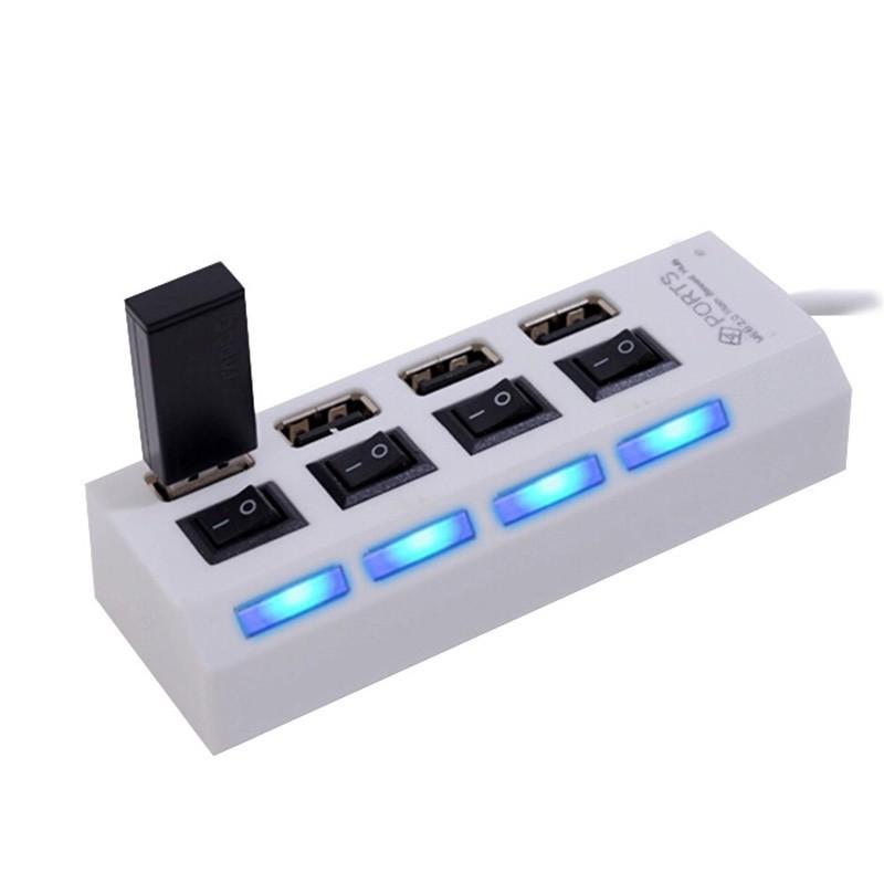 USB/hub splitter 1 to 3 ports/4 ports with switch 2.0 3.0 LED lamp and orrelogio 4 ports