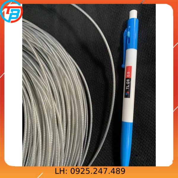 Cáp Bọc Nhựa 2mm ( cuộn 100 mét ) cáp thép Thái Bình Vina