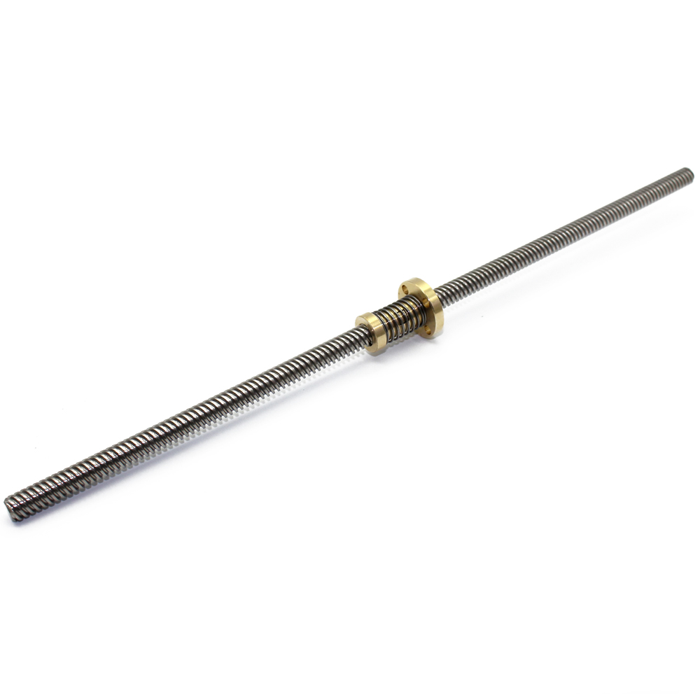【Duoupa Store】3D lead Screw OD 8mm Pitch 2mm Lead 8mm Multi Sizes Threaded Rods+T8 Anti Backlash Spring Loaded for Z Axis.