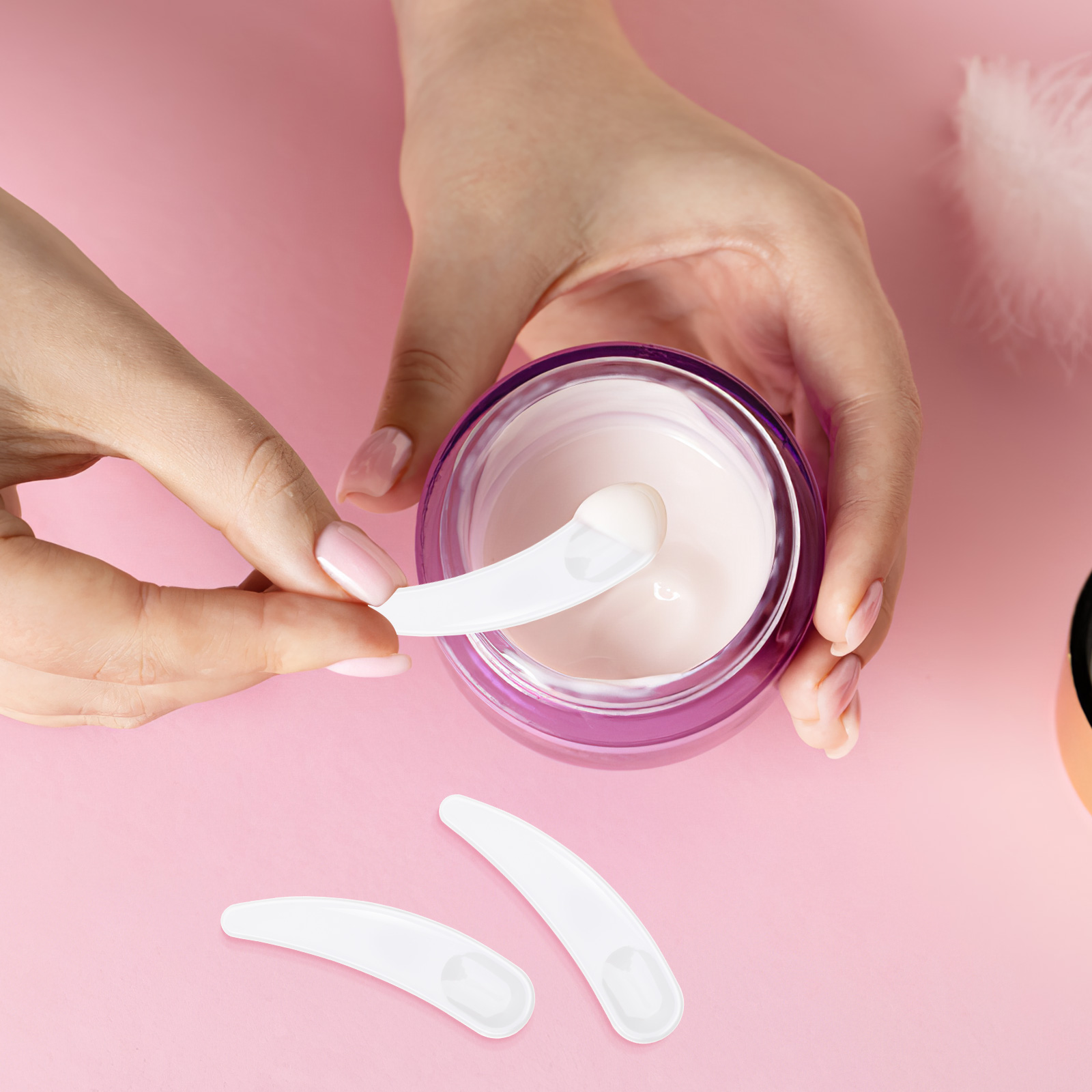 Yuanyan%2050%20Pcs%20Skin%20Care%20Tools%20Makeup%20Spatula%20Tool%20Auxiliary%20Tool%20Makeup%20Scoop%20Spatula%20Cream%20Spatulas%20Mask%20Spatulas%20Face%20Cream%20Spoon%20-%20Image%2010