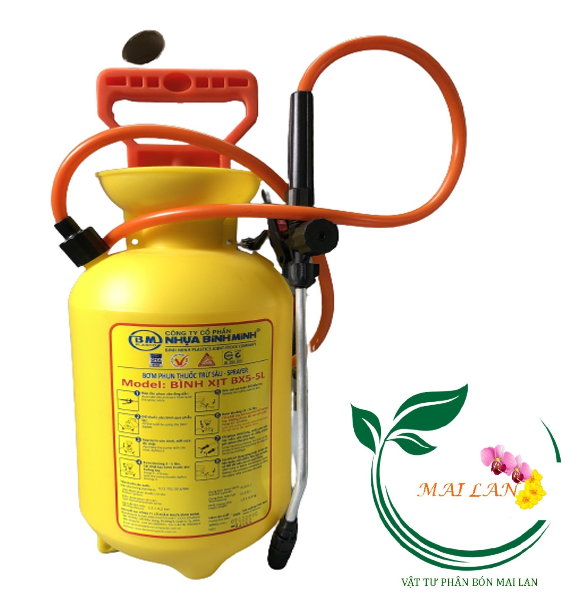 Bình xịt tưới cây Bình Minh 5 lít - #001C#