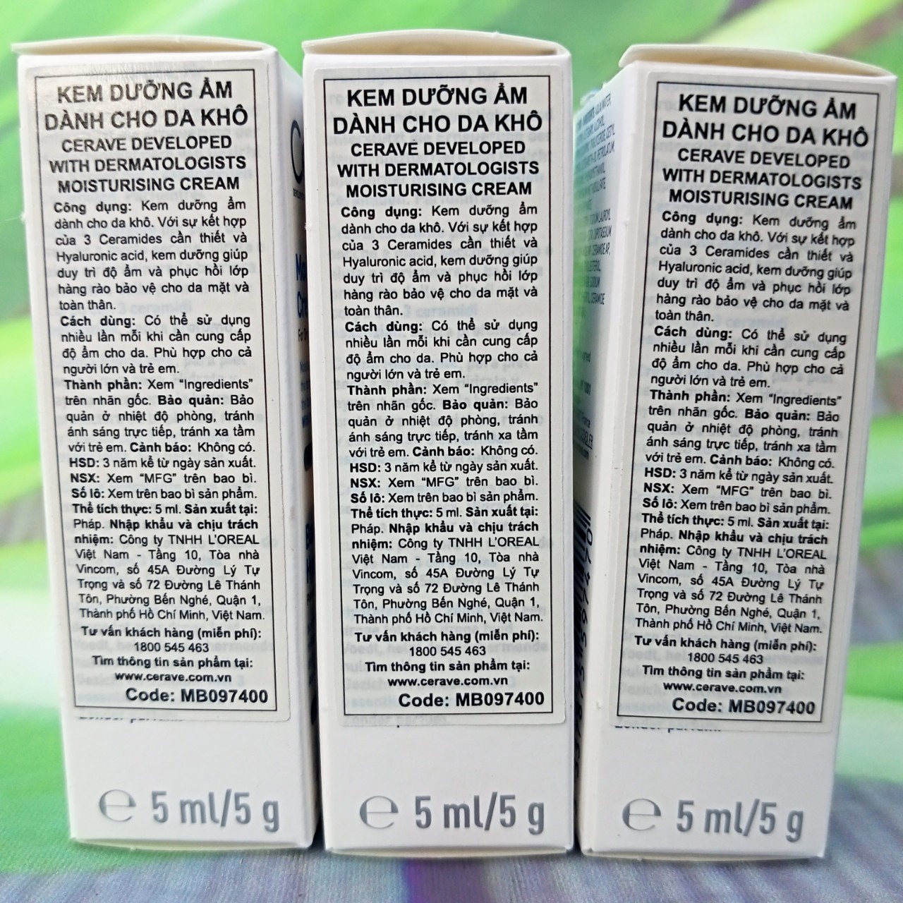Kem dưỡng ẩm Cerave Moisturizing Cream - Hàng Mini 5ml/20ml