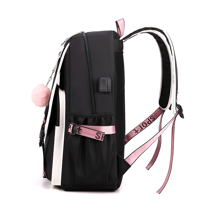 Esspreso Backpack Oxford cloth BTS same style backpack USB charging middle and high school backpack
