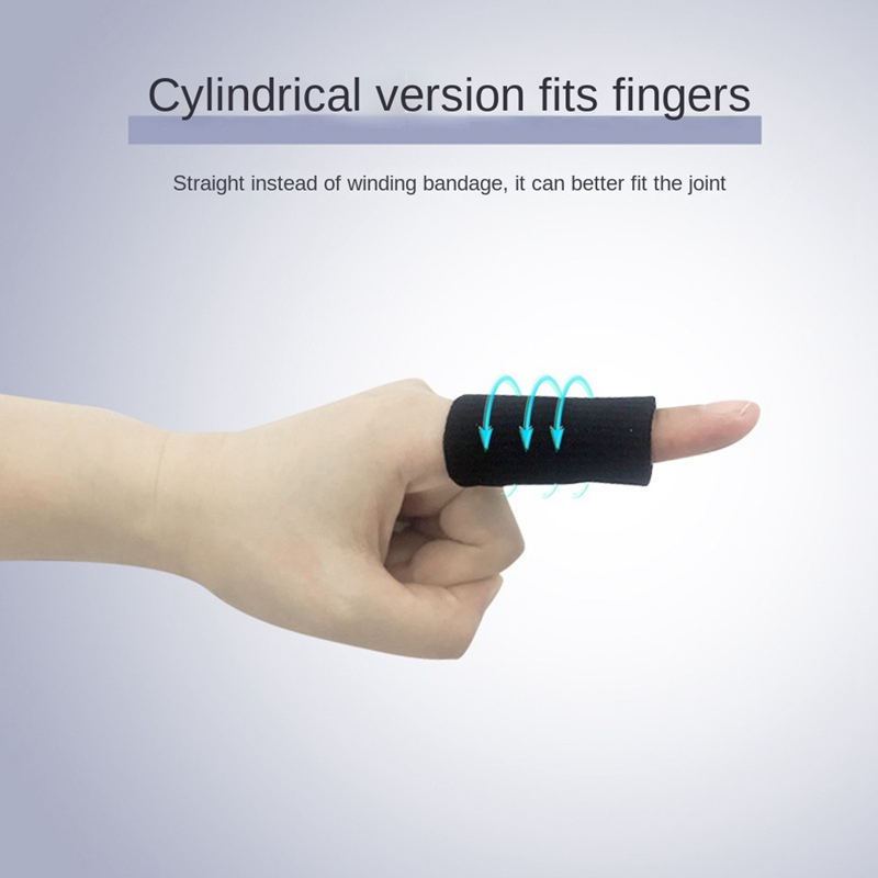 10Pcs Finger Brace Splint Sleeve Thumb Support Protector Elastic Breathable Stabilizers for Basketball Golf