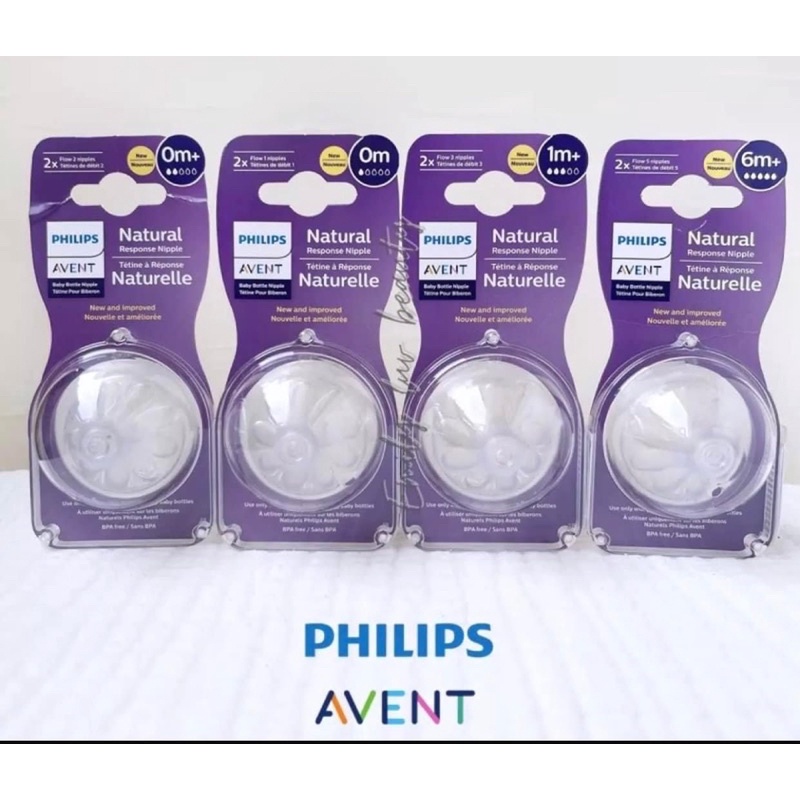 SET 2 NÚM TI PHILIPS AVENT NATURAL RESPONSE SỐ 4 CHO BÉ TỪ 3M+