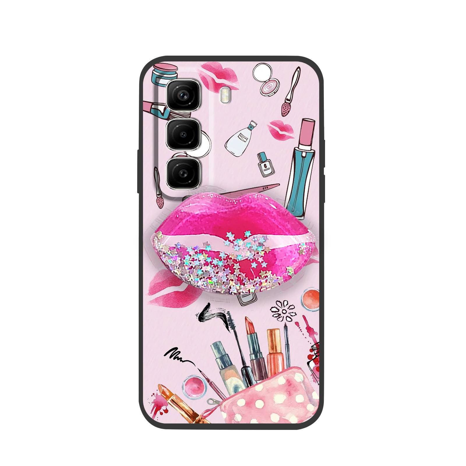 Glitter%20Anti-dust%20Phone%20Case%20For%20infinix%20Hot50%20Pro/X6881%20Waterproof%20glisten%20quicksand%20Simplicity%20Back%20Cover%20Soft%20Case%20-%20Image%205