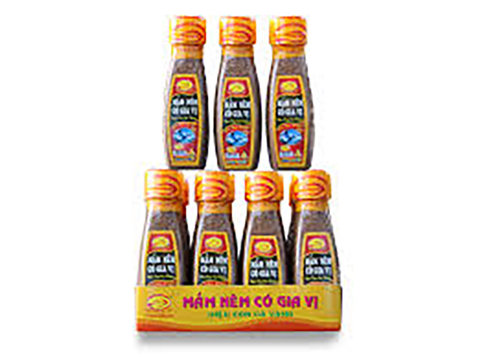 Mắm nêm có gia vị pt fisaco - hiệu con cá vàng - chai 100gr