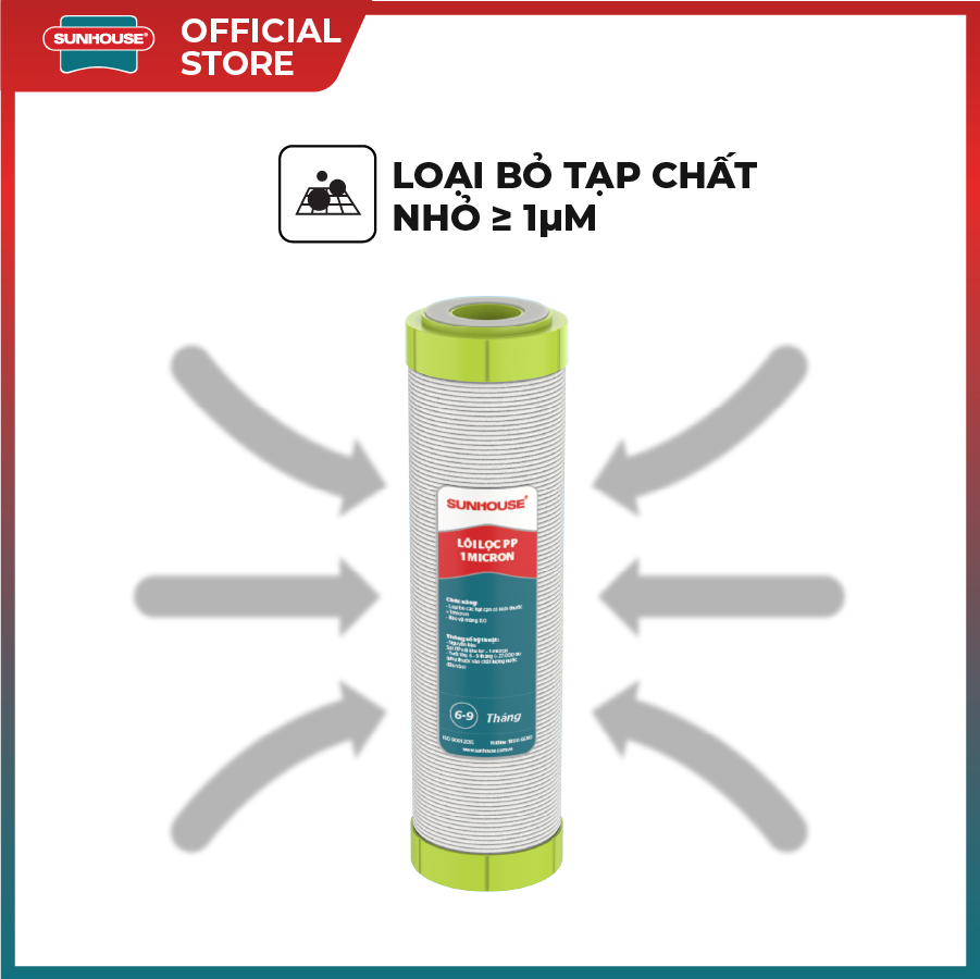 Lõi lọc SUNHOUSE số 3 (PP 1 Micron) - Hình ảnh 4