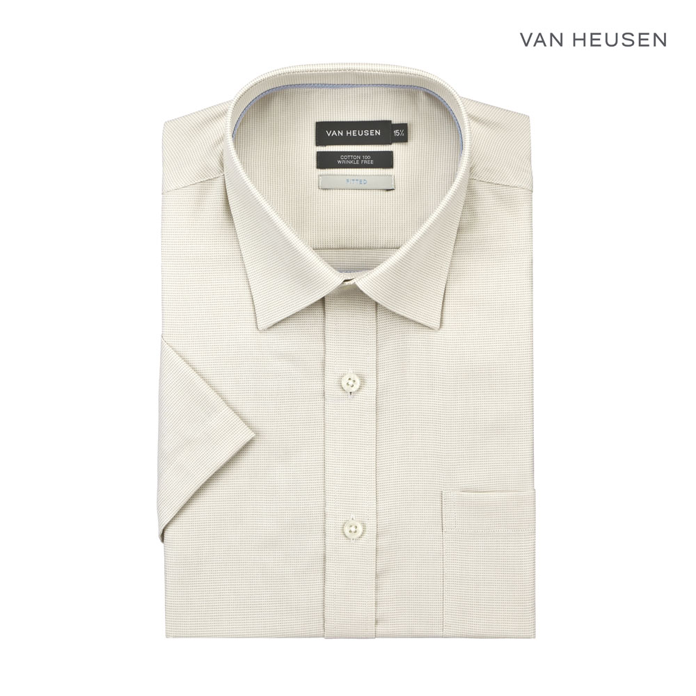 VAN HEUSEN Wrinkle Free Business Short Sleeve Shirt | Lazada Singapore