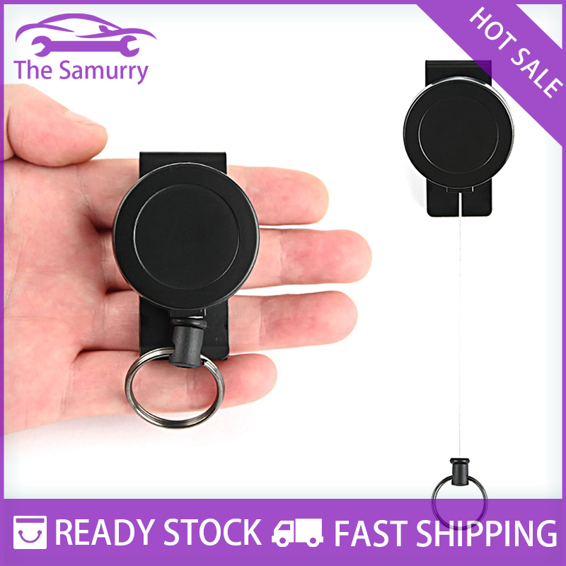 ABS Retractable Badge 1.57*3.34 Inch ID Decorative Badge Holder 1